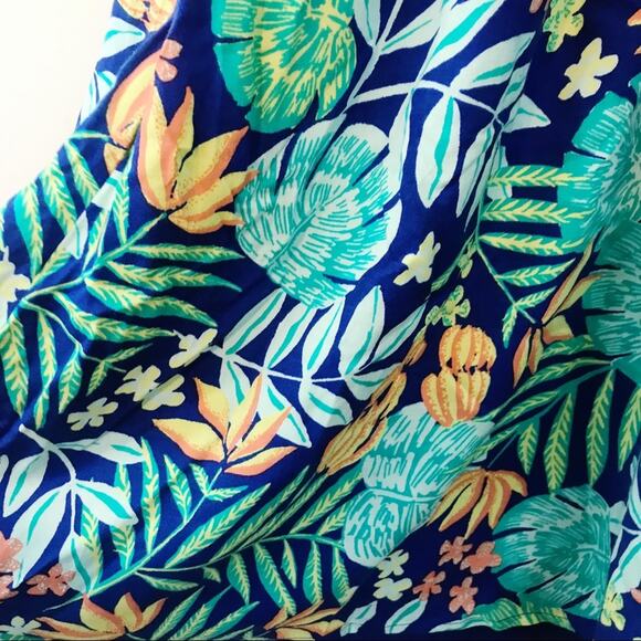 ModCloth Tropical Hawaiian Convertible Guests Welcome Summer Flowy Dress M new - Picture 11 of 16